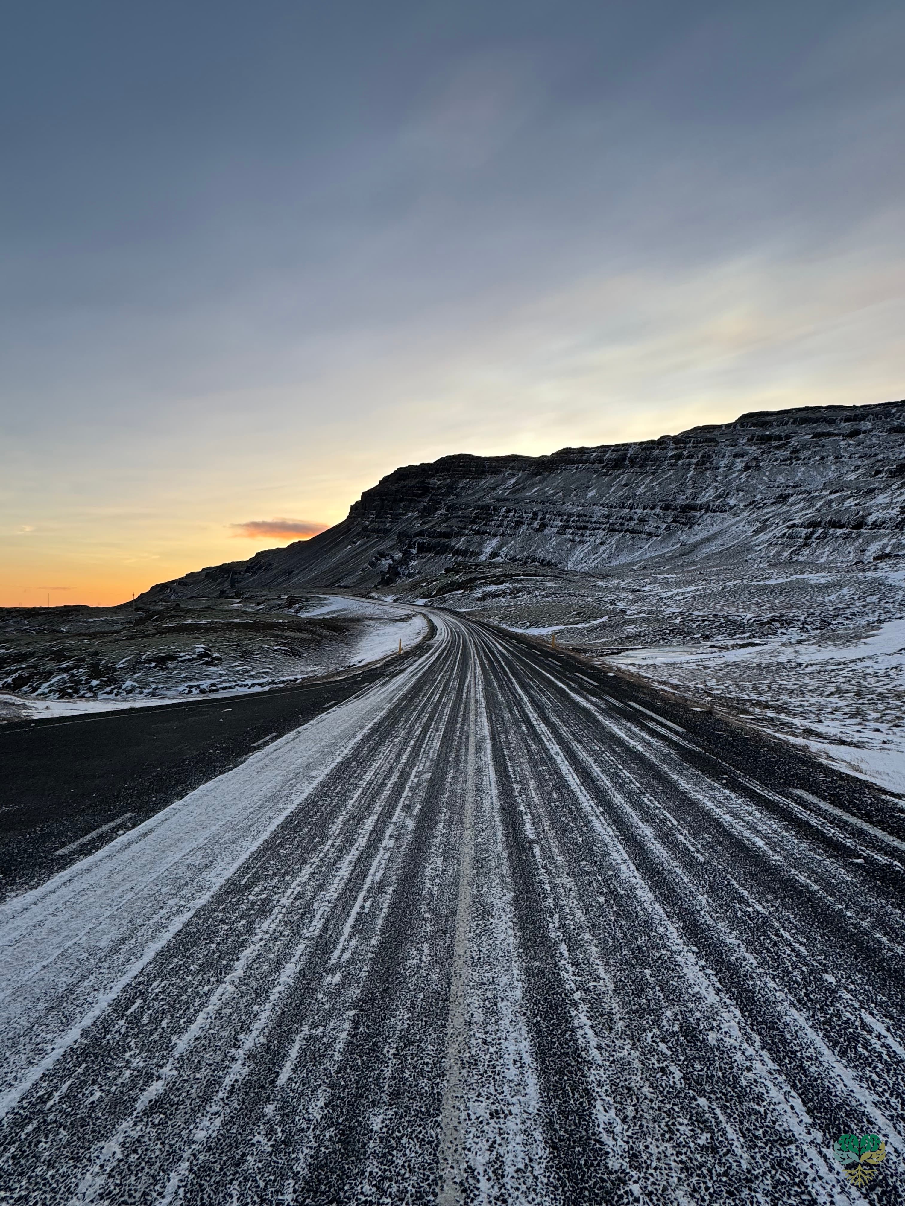Road leading to mountains