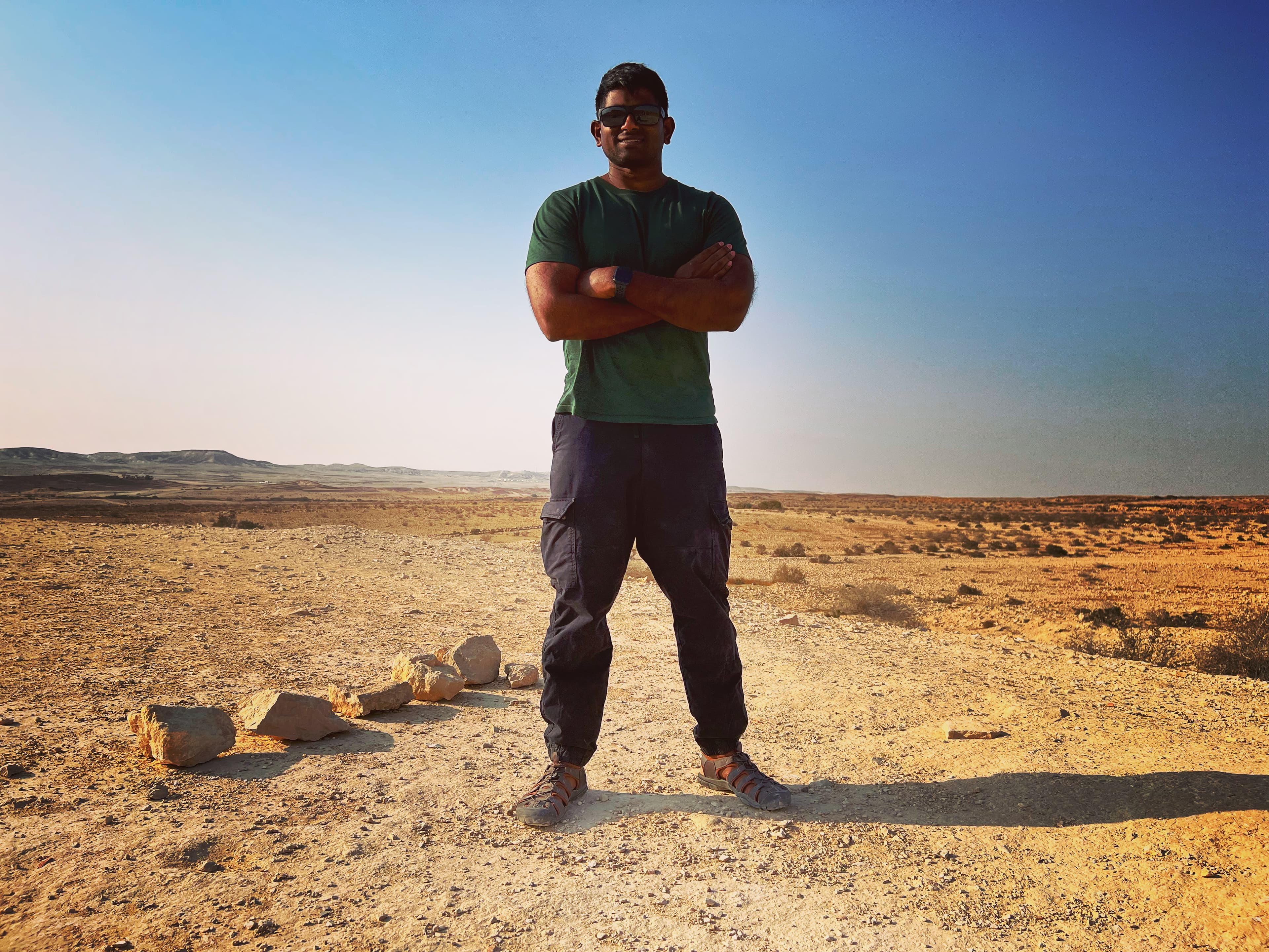 Prathap in the field