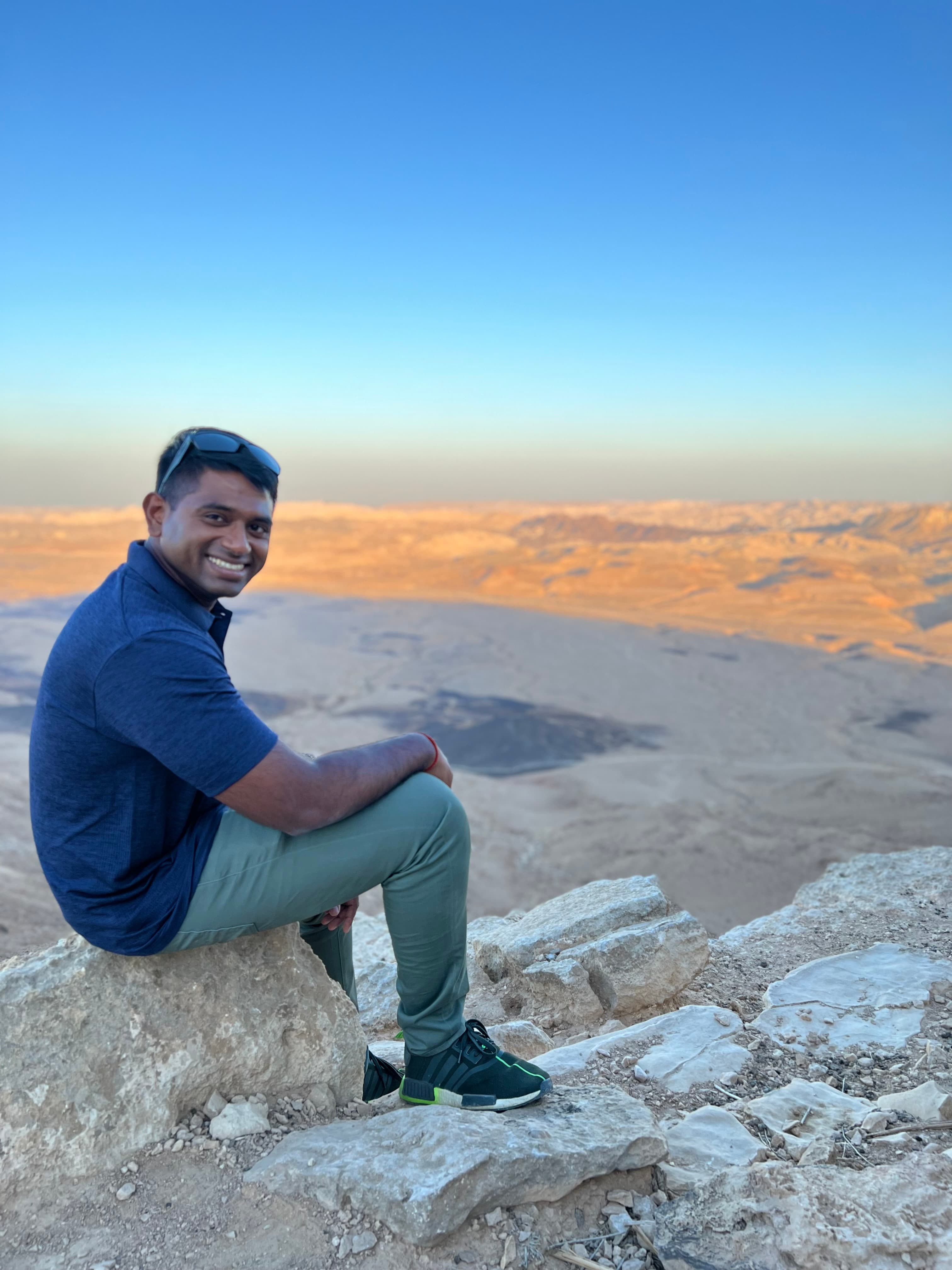 Elevated summit view — perspective and open space
